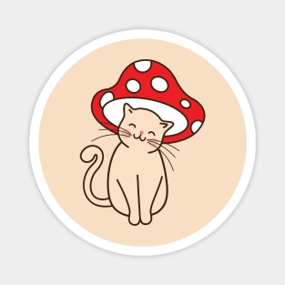 Cat Mushroom Magnet